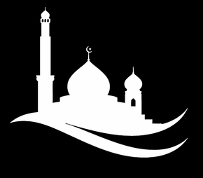Мечеть силуэт3 - картинки для гравировки